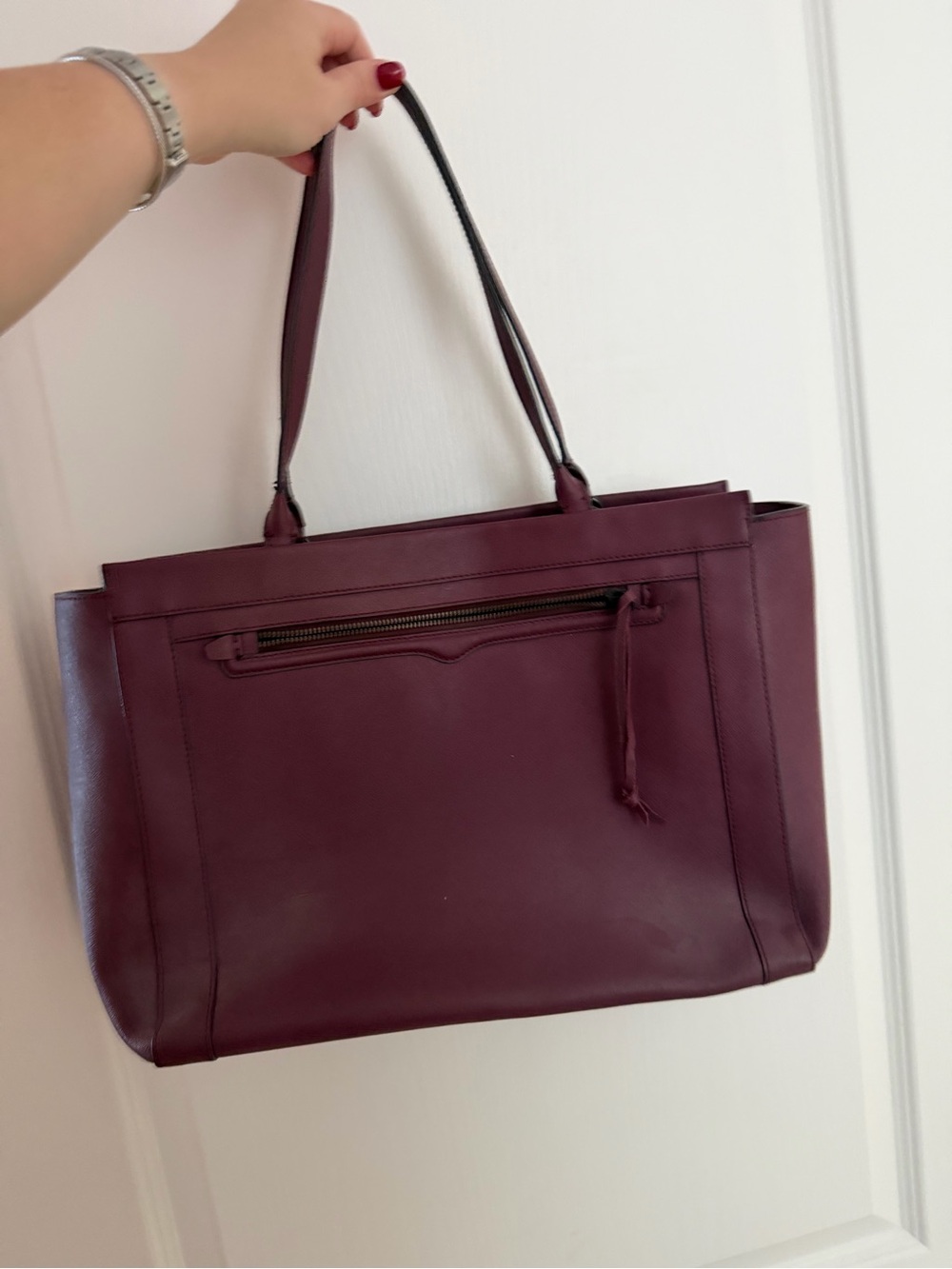 Rebecca Minkoff Burgundy Laptop Tote